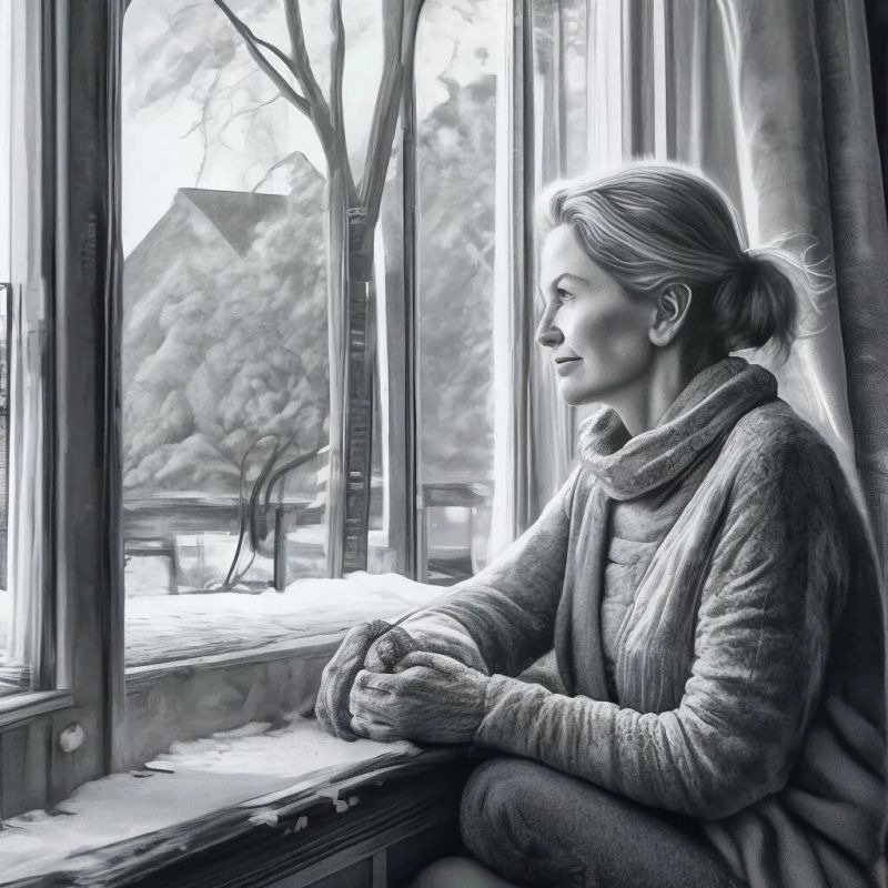 Свет тепла в зимней тьме