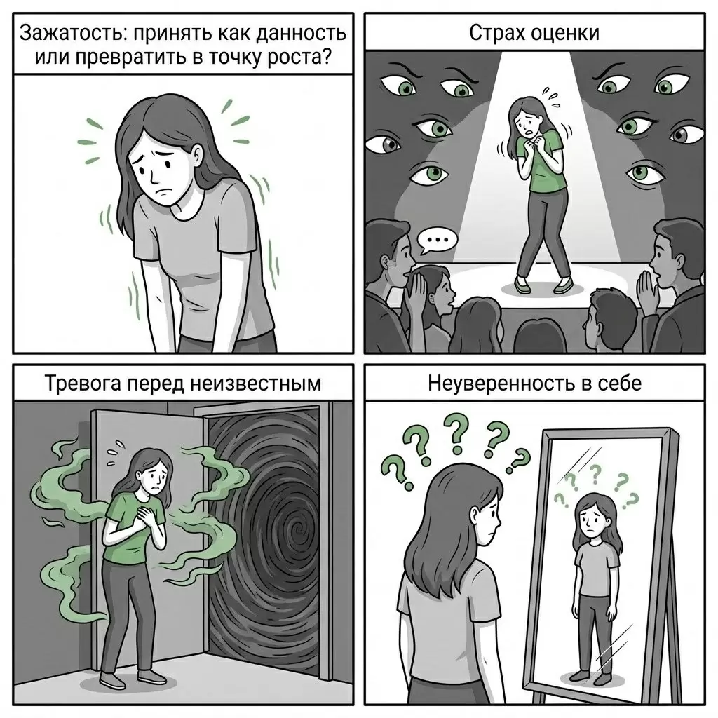 Зажатость: личный барьер или возможность для роста?